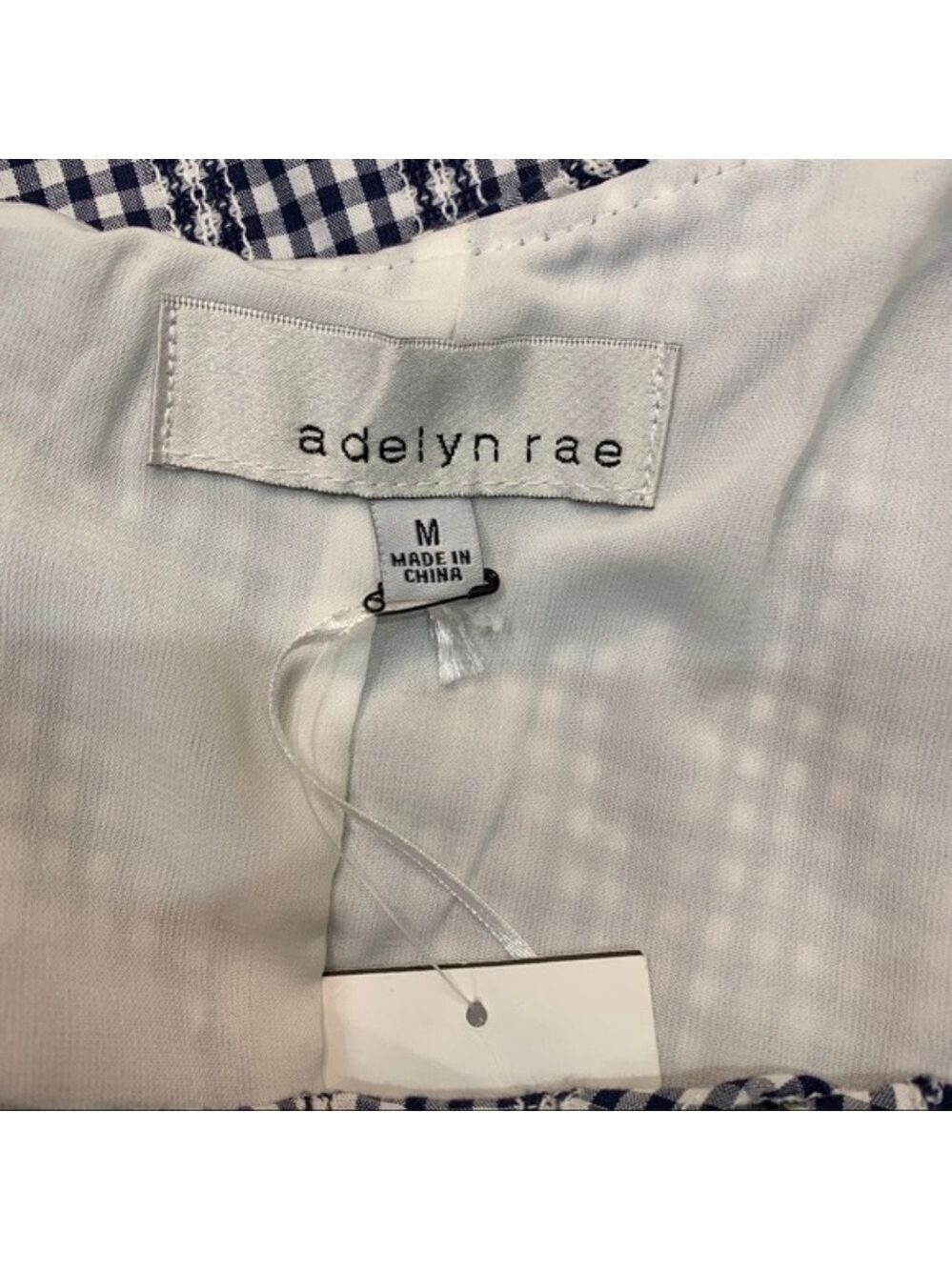 Adelyn Rae Gingham One-Shoulder Ruffle Dress - Picture 7 of 7